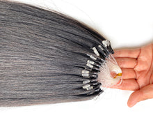 Ms Fenda Hair 100% Virgin Hair #Natural Color  Light Yaki Micro Loop Ring Hair Extension