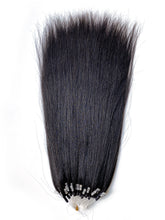 Ms Fenda Hair 100% Virgin Hair #Natural Color  Light Yaki Micro Loop Ring Hair Extension