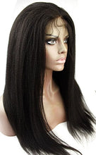 Ms Fenda Hair  Remy Virgin Peruvian Human Hair Italian Yaki style Medium Size Cap 1Piece/lot Lace Front Wigs (10-24inch)