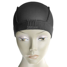 MsFenda 3pcs/lot with 2 Wig Combs Sew-in Black Color Lace Wig Making Cap, Dome Weaving Net Cap