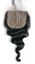 MsFenda Hair 100% Peruvian Raw Virgin Natural Color Loose Wave 8"-22" 1Piece/Lot 4x4 Silk Base Lace Closure