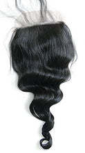 MsFenda Hair 100% Peruvian Raw Virgin Natural Color Loose Wave 8"-22" 1Piece/Lot 4x4 Silk Base Lace Closure