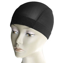 MsFenda 3pcs/lot with 2 Wig Combs Sew-in Black Color Lace Wig Making Cap, Dome Weaving Net Cap