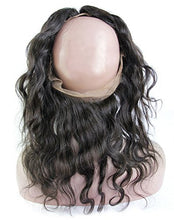 Ms Fenda Hair 22"x4"x2" 360 Degree Circle Lace Band Frontal 100% Peruvian Human Hair Body Wave Natural Hairline Lace Slightly Bleached Lace Frontal for Ponytail