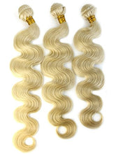 Ms Fenda Hair Blonde Color #613 Loose Wave Style Virgin European Human Hair Weaving Wefts