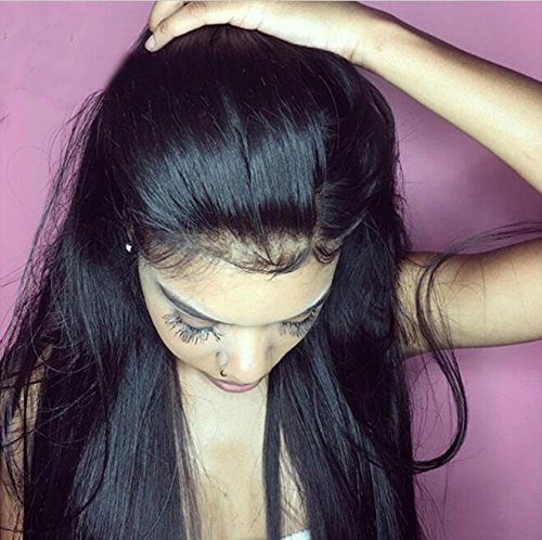 Ms Fenda Brazilian Human Hair Straight Pre Plucked 360 Lace Frontal 22x4x2 Lace Frontal
