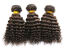 Ms Fenda Hair Light Brown Color #4 Kinky Curly Style Virgin Brazilian Human Hair Weaving Wefts 10.5oz(300gram) 3Bundles/Lot