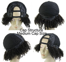 Ms Fenda Hair 100% Peruvian Remy Virgin Human Hair Afro Kinky Curly Style U-Part Full Machine Made Wigs