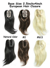 Ms Fenda Hair 2.5inch*4inch Thin Skin PU Around Mono Net Base Virgin European Hair Top Closures for Women