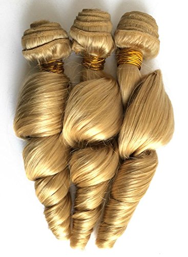 Ms Fenda Hair Golden Blonde Color #22 Loose Wave Style Virgin Malaysian Human Hair Weaving Wefts 10.5oz(300gram) 3Bundles/Lot