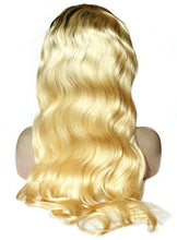 Ms Fenda Hair Ombre Two Tone Color T1B/613 Medium Cap Size 100% Virgin Malaysian Human Hair Lace Front Wigs