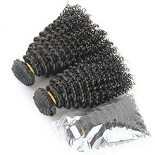 MsFenda Hair 100% Raw Remy Virgin Brazilian Hair Extension Kinky Curly Mixed Lengths Set 3pc Lot, 100g /Pc, 300g/lot, 10"~28" Natural Color #1b