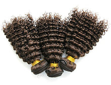 Ms Fenda Hair Light Brown Color #4 Kinky Curly Style Virgin Brazilian Human Hair Weaving Wefts 10.5oz(300gram) 3Bundles/Lot