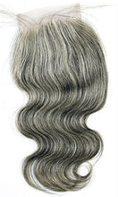 Ms Fenda Hair 100% Raw Virgin Malaysian Human Hair Body Wave style Grey Color Weaving Wefts Bleached Knots 4X4 Lace Closure