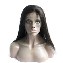 Ms Fenda Straight 360 Lace Frontal Wig 180% Density Peruvian Remy Human Hair Adjustable Wigs with Baby Hair High Density Wig for Black Women