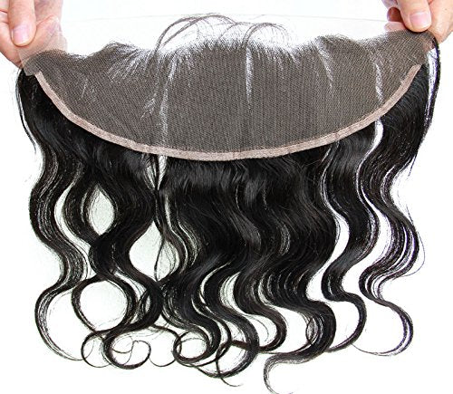 Ms Fenda Hair 100% Raw Remy Virgin Peruvian Human Hair Straight Body Wave style Free Part Bleached Knots 13