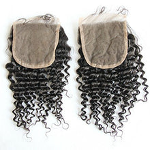 MsFenda Hair 100% Brazilian Human Hair Kinky Curly Hair 1 Pcs Lace Closure (4*4)