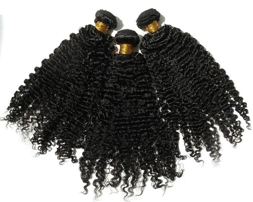 Ms Fenda 100% Brazilian Virgin Human Hair Natural Color 3B 3C Kinky Curly Weaving Weft 3 Bundles