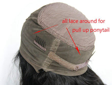 Ms Fenda 360 Lace Frontal Wig 180% Density Peruvian Remy Human Hair Adjustable Wigs with Baby Hair High Density Wig for Black Women