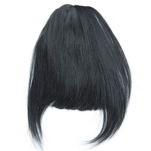 Ms Fenda Straight Remy Human Hair Clip-on Bangs Same Length Hair Bangs