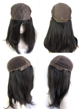 Ms Fenda Virgin European Human Hair Natural Black Color Natural Straight Style Medium Cap Size 1piece/lot 4x4 Silk Base Jewish Wig Kosher Wig