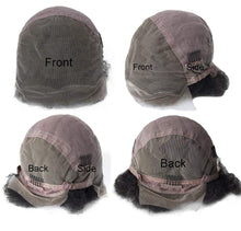 Ms Fenda Hair Blonde Brown #30 Medium Cap Size 100% Remy Virgin Brazilian Human Hair Kinky Curly Full Lace Wigs