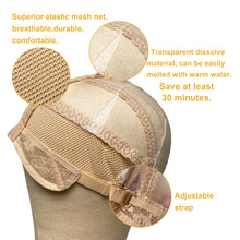 Ms Fenda Lace Wig Making Caps Weaving Caps Dissolved Wig Caps for DIY Wigs Makers(1pc, blonde)