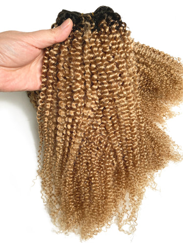 Ms Fenda 100% Vietnam Human Hair T1b/27 Kinky Curly Weaving Weft (1 bundle)