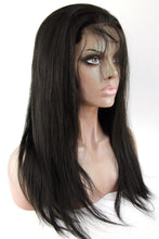 Ms Fenda Hair 250% High Density Straight Natural Color Medium Size Cap Remy Virgin Peruvian Human Hair Lace Front Wigs