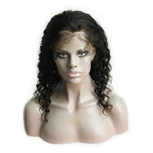 Ms Fenda Brazilian Remy Human Hair Deep Wave 180% High Density 360 Lace Frontal Wigs