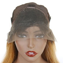 Ms Fenda Ombre Color #T1b/27 Brazilian Virgin Human Hair Natural Straight Lace Front Wigs