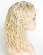 Ms Fenda Brazilian  Human Hair Blonde Color #613 Natural Wave 150% Density Short Bob Lace Wigs