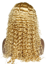 Ms Fenda Brazilian Virgin Human Hair Blonde Color #613 Deep Wave 150% Density Lace Wigs