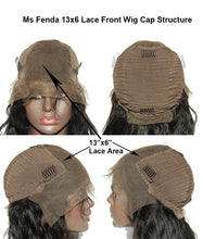 Ms Fenda Brazilian Virgin Human Hair Body Wave Style 150% Density 13x6 Lace Wigs