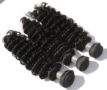 Ms Fenda 100% Brazilian Human Hair Bundles Deep Wave Weaving Wefts (3 bundles)