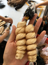 Ms Fenda Hair 100% Malaysian Virgin Hair Blonde Color T1b/613 Loose Wave Micro Loop Ring Hair Extenstion