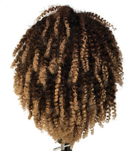 Ms Fenda 180% Density Ombre Color T1b/4/27 Peruvian Virgin Human Hair Funmi Spring Curly Lace Wigs