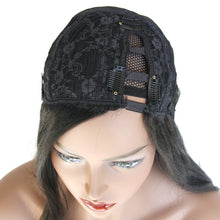 Ms Fenda 100% Brazilian Virgin Human Hair Natural Color Yaki U-part Right Parting Wigs