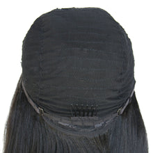 Ms Fenda 100% Brazilian Virgin Human Hair Natural Color Yaki U-part Right Parting Wigs