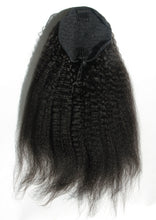 Ms Fenda Peruvian Human Remy Virgin Human Hair kinky straight Coarse Yaki Clip-in Ponytail