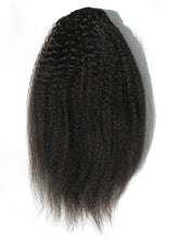 Ms Fenda Peruvian Human Remy Virgin Human Hair kinky straight Coarse Yaki Clip-in Ponytail
