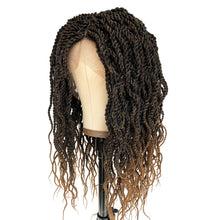 Ms Fenda Hand Tied Heat Resistant Synthetic Braiding T-part Lace Parting Wigs(22inch, #T27)