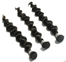 Ms Fenda Brazilian Virgin Human Hair Weaving Wefts 3 Bundles 1 piece 4x4 closure (Loose Wave)