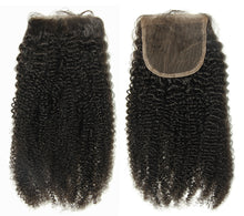 Ms Fenda Brazilian Virgin Human Hair Weaving Wefts 3 Bundles 1 piece 4x4 closure (Afro Kinky Curly)