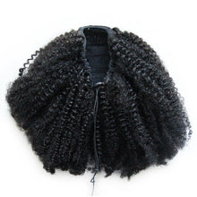 Ms Fenda 100% Virgin Peruvian Human Hair Natural Color 4b-4c Afro Kinky Curly Clip-in Ponytail