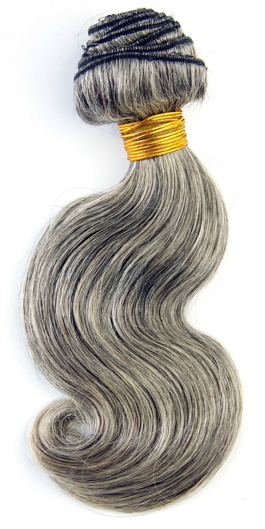 Ms Fenda Virgin Malaysian Human Hair Body Wave Mixed Grey Color Weaving Wefts (1 bundle）