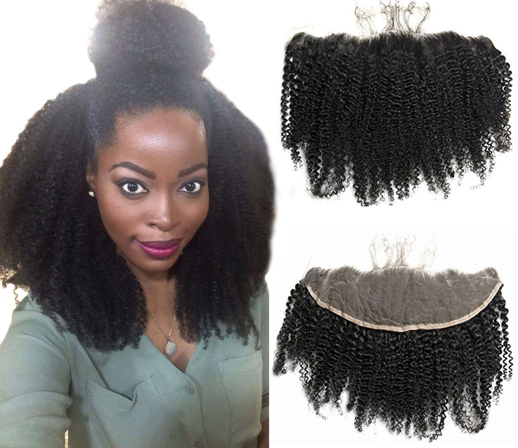 Ms Fenda 100% Virgin Peruvian Human Hair Afro Kinky Curly Natural Color 13