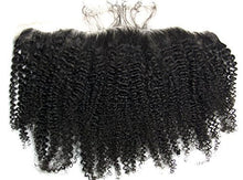 Ms Fenda 100% Virgin Peruvian Human Hair Afro Kinky Curly Natural Color 13"x4" Lace Frontal