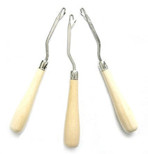 Ms Fenda Hair Wooden Handle Hair Weave Needle Knitting Carpets Repair tools Latch Crochet Hooks