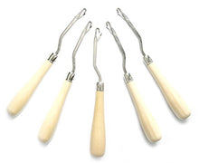 Ms Fenda Hair Wooden Handle Hair Weave Needle Knitting Carpets Repair tools Latch Crochet Hooks